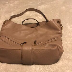 Michael Kors Jamesport Large Taupe Pebbled